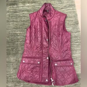 Barbour Quilted Sleeveless Vest - Burgundy